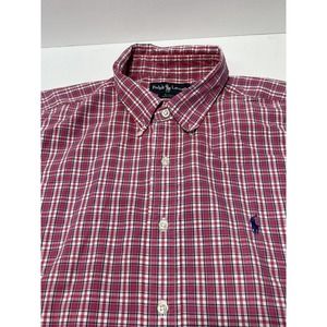 Ralph Lauren‎ Blake Shirt Button Up Pink XLARGE Long Sleeve GREAT CONDITION